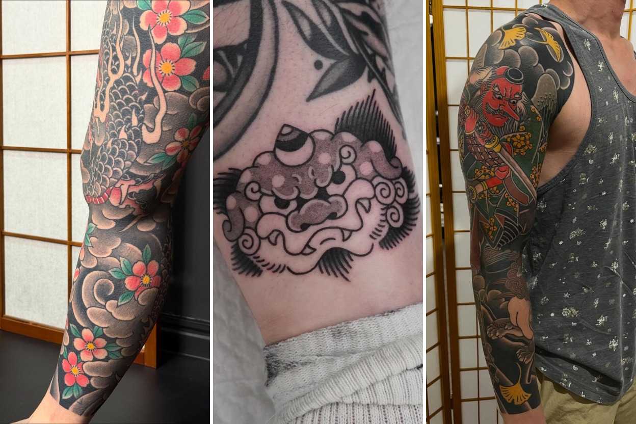 Aesthetic japanese style tattoos and delicate ink ideas collage