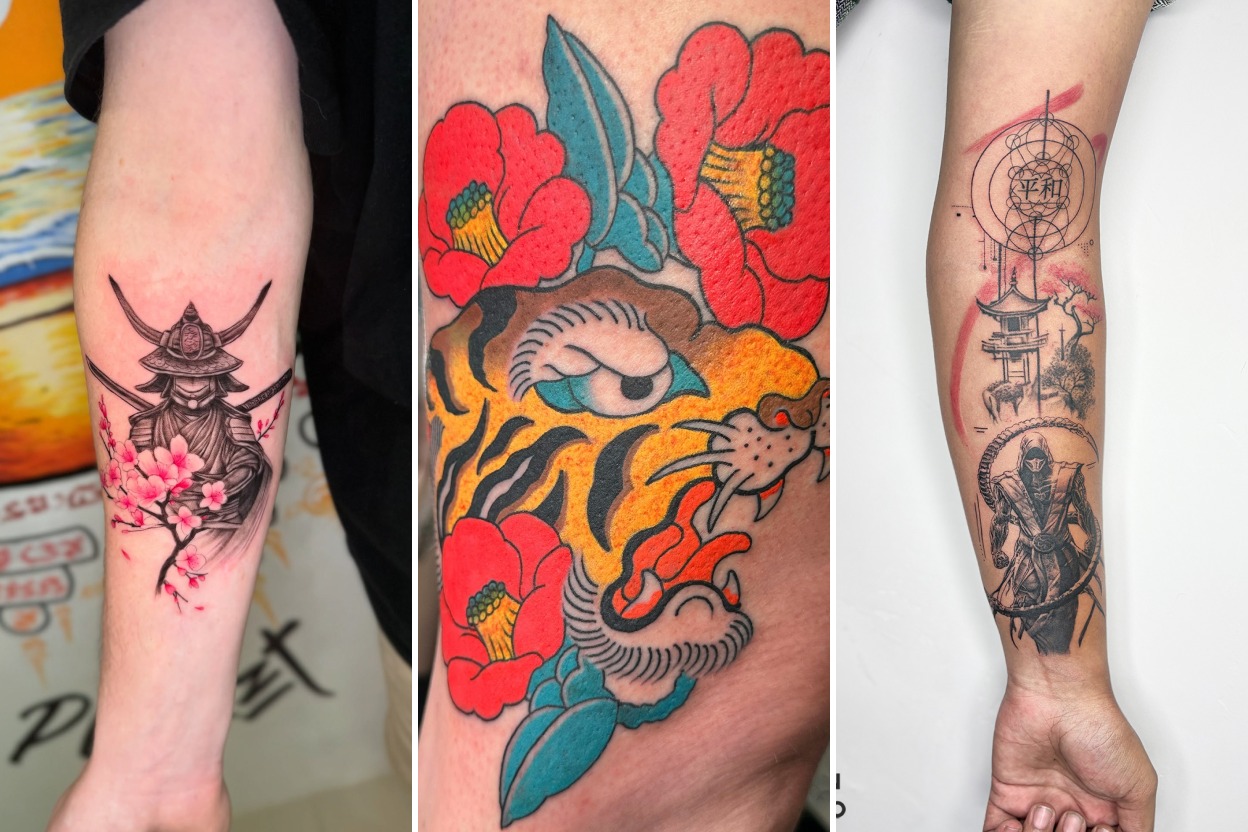 Aesthetic japanese tattoos for men and delicate ink ideas collage