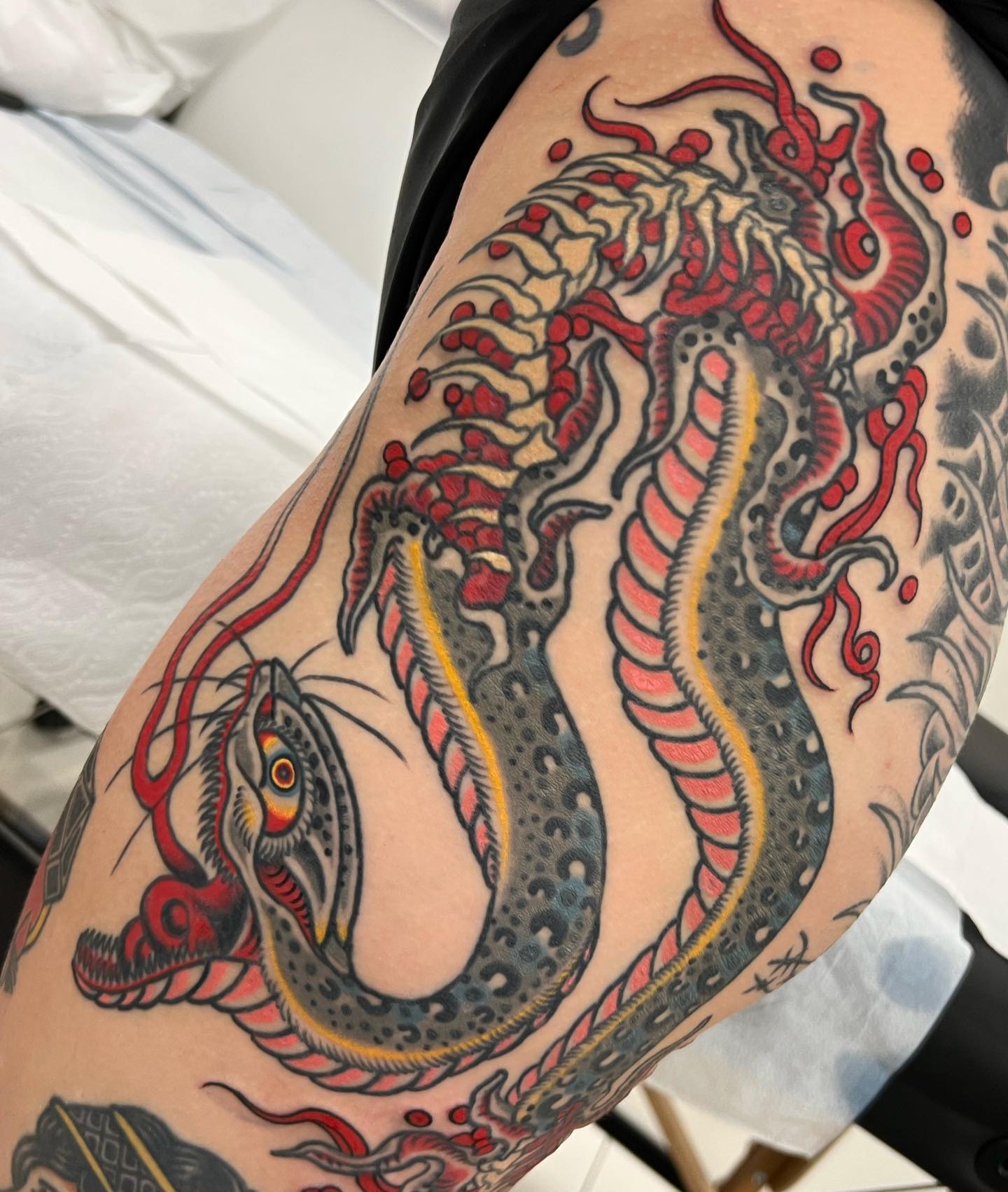 Centipede Japanese Traditional Tattoo
