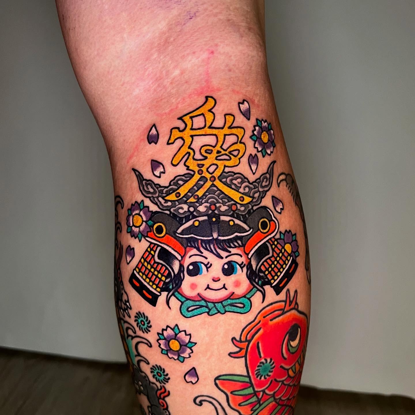 Samurai Child Japanese Traditional Tattoo