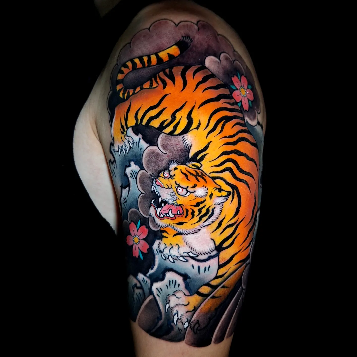 Tiger Japanese Traditional Tattoo