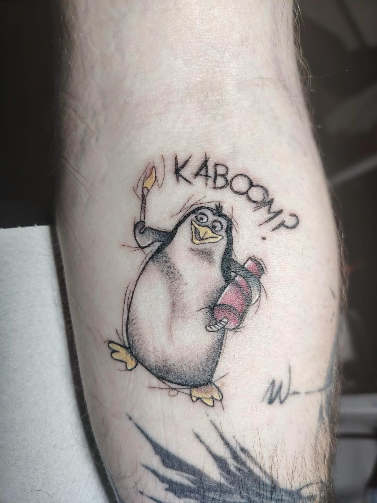Happy Banana Peel Tattoo