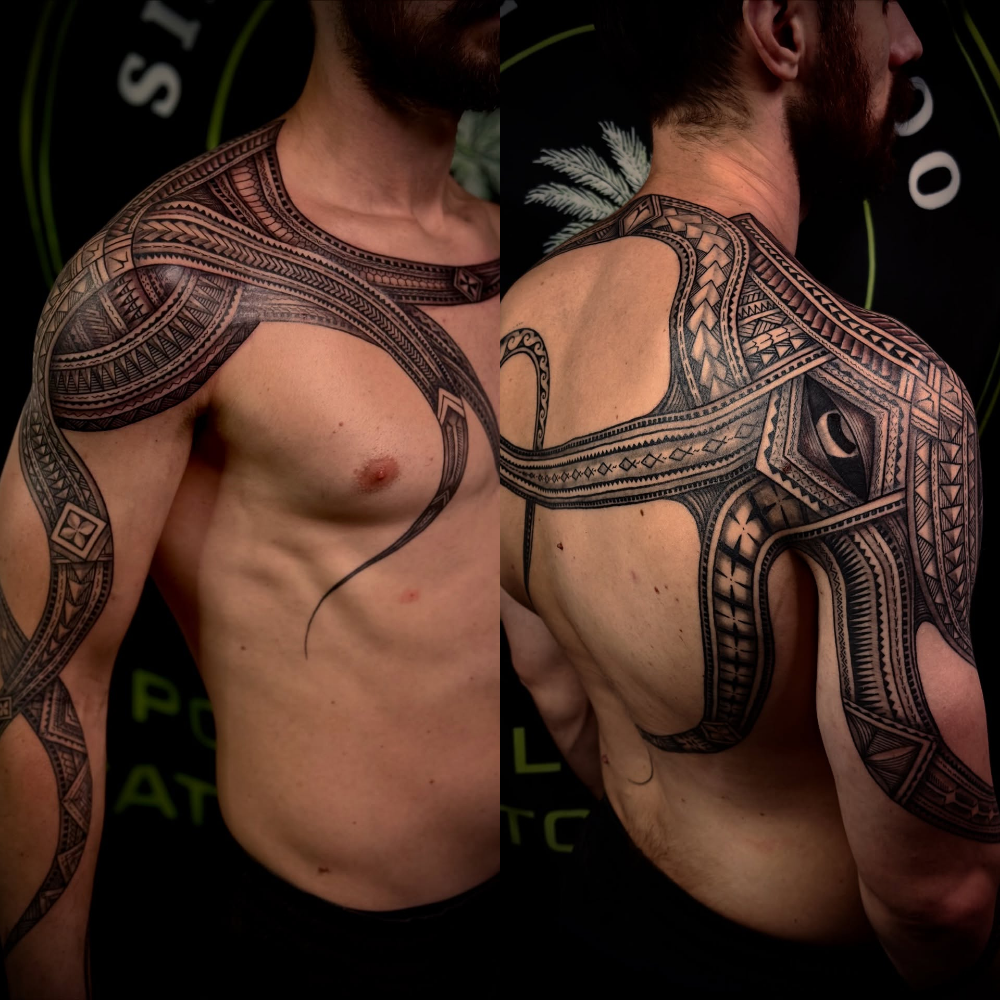 Shoulder Octopus Tattoo with Soft Shading octopus tattoos tattoo