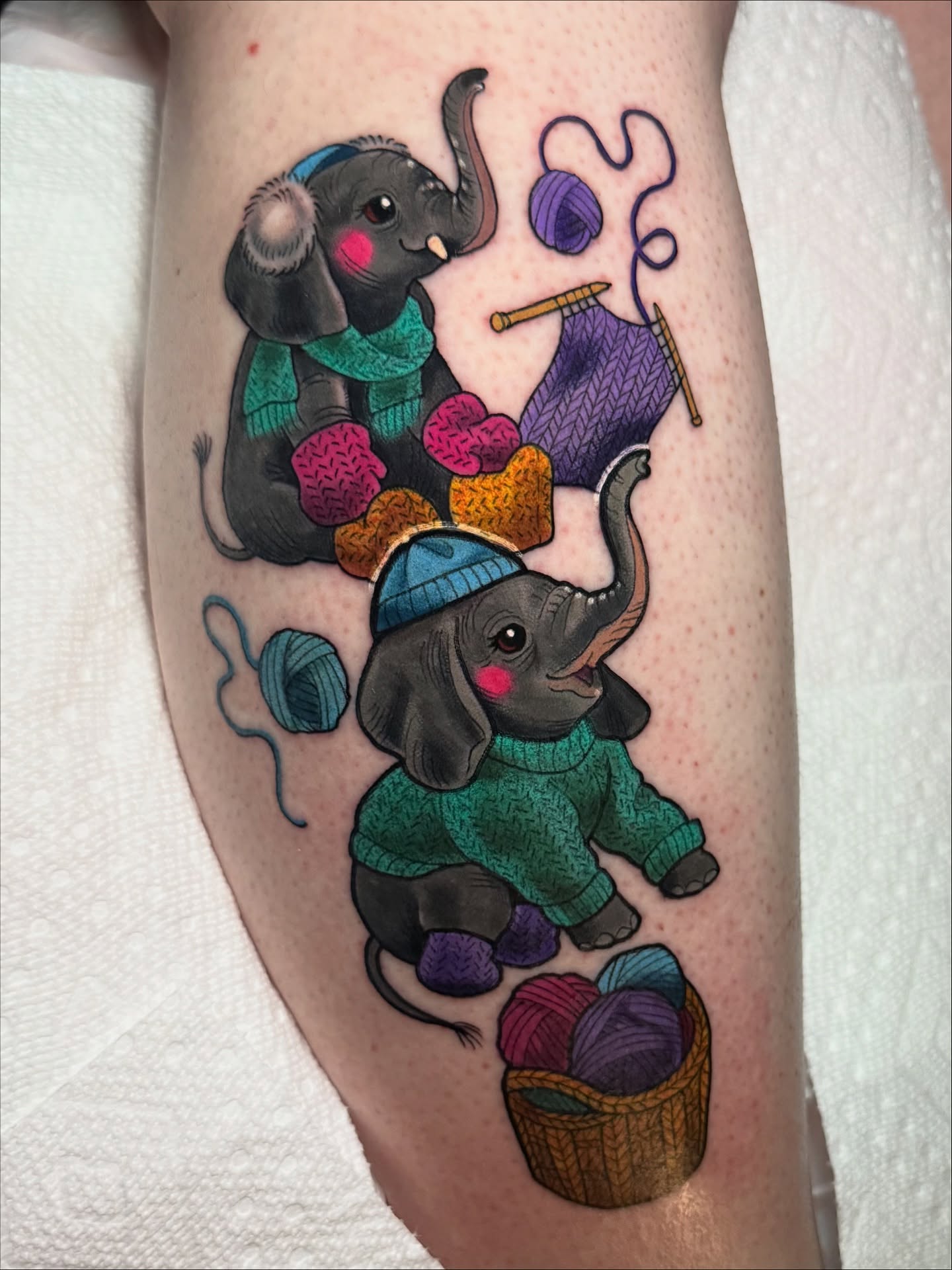Knitting Baby Elephant Tattoo baby elephant tattoo ideas tattoo