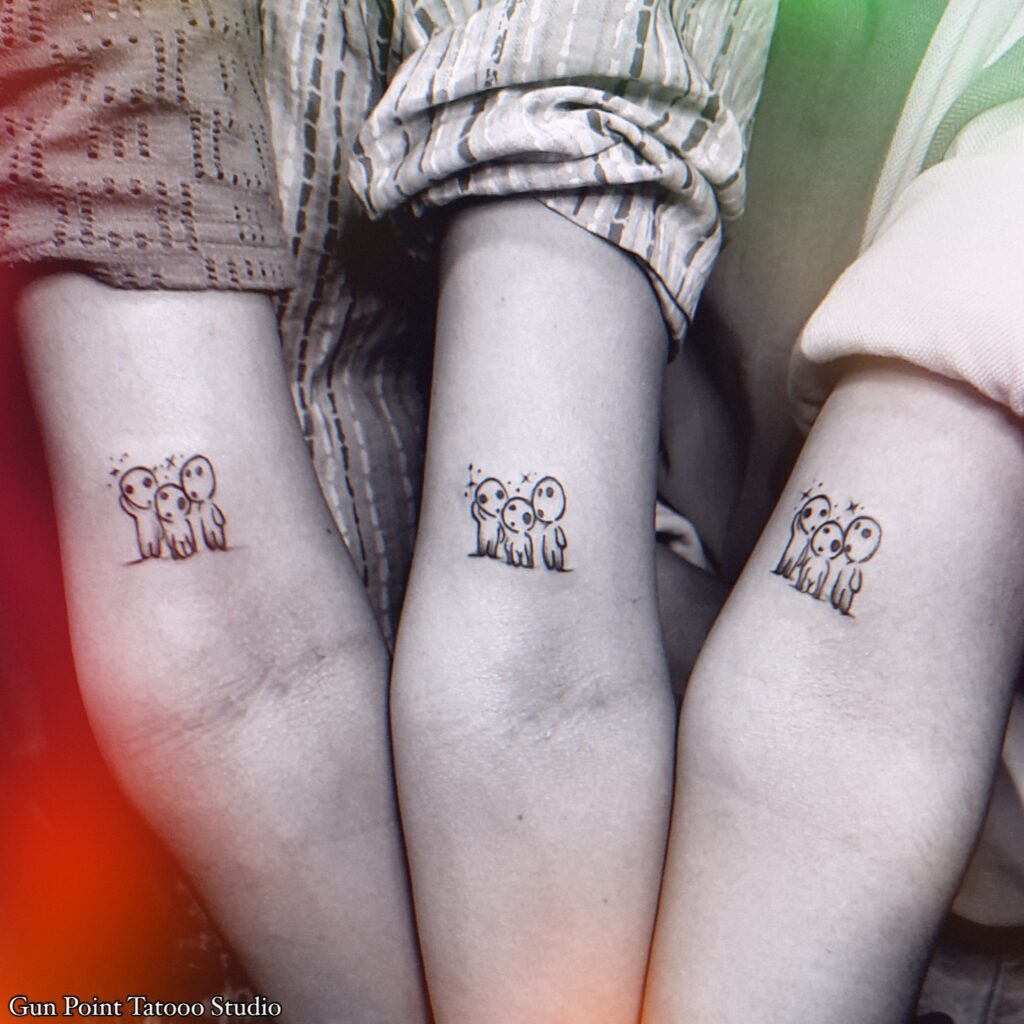 Kanto Starter Pok Mon Trio Tattoo