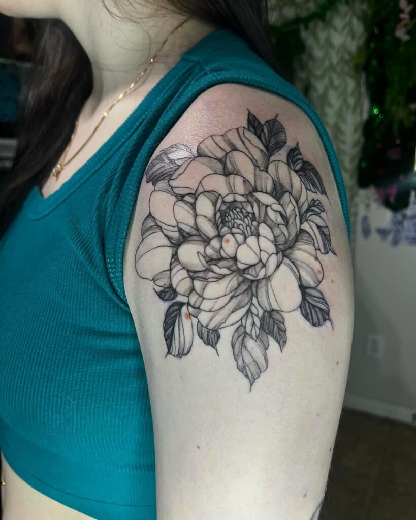 Wooden Pentacle with Leaves Tattoo earthy tattoo ideas tattoo