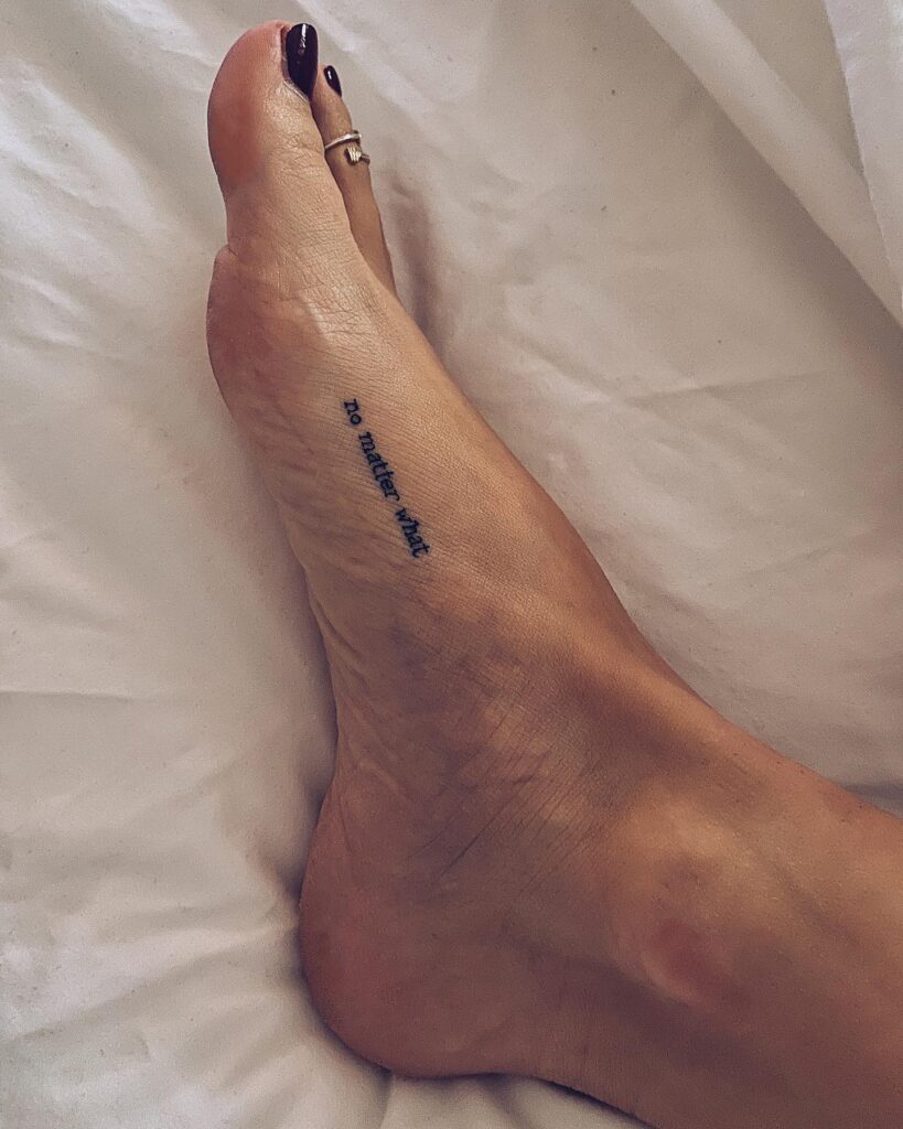 In Omnia Paratus Gilmore Girls Foot Tattoo