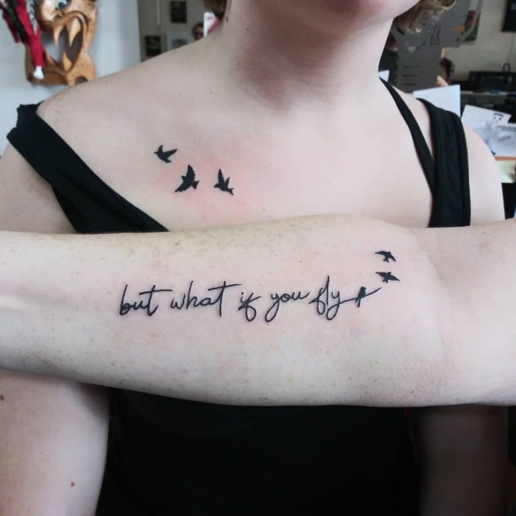 “What If You Fly” Mother-Daughter Tattoo mother and daughter tattoo ideas tattoo