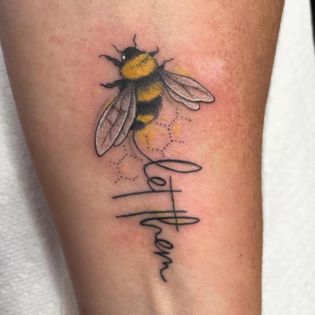 Let Them Period Tattoo in Bold Typewriter Font let them tattoo ideas self expression tattoo