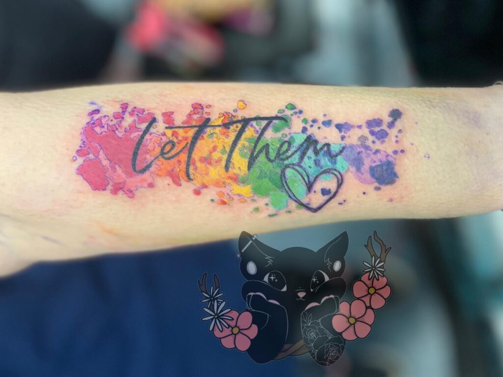 Let Them Tattoo with Heartbeat Line and Heart Detail let them tattoo ideas self expression tattoo