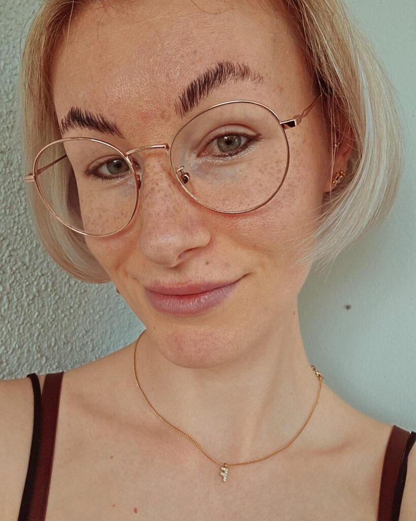 Playful Freckles Tattoo Across The Nose And Cheeks
