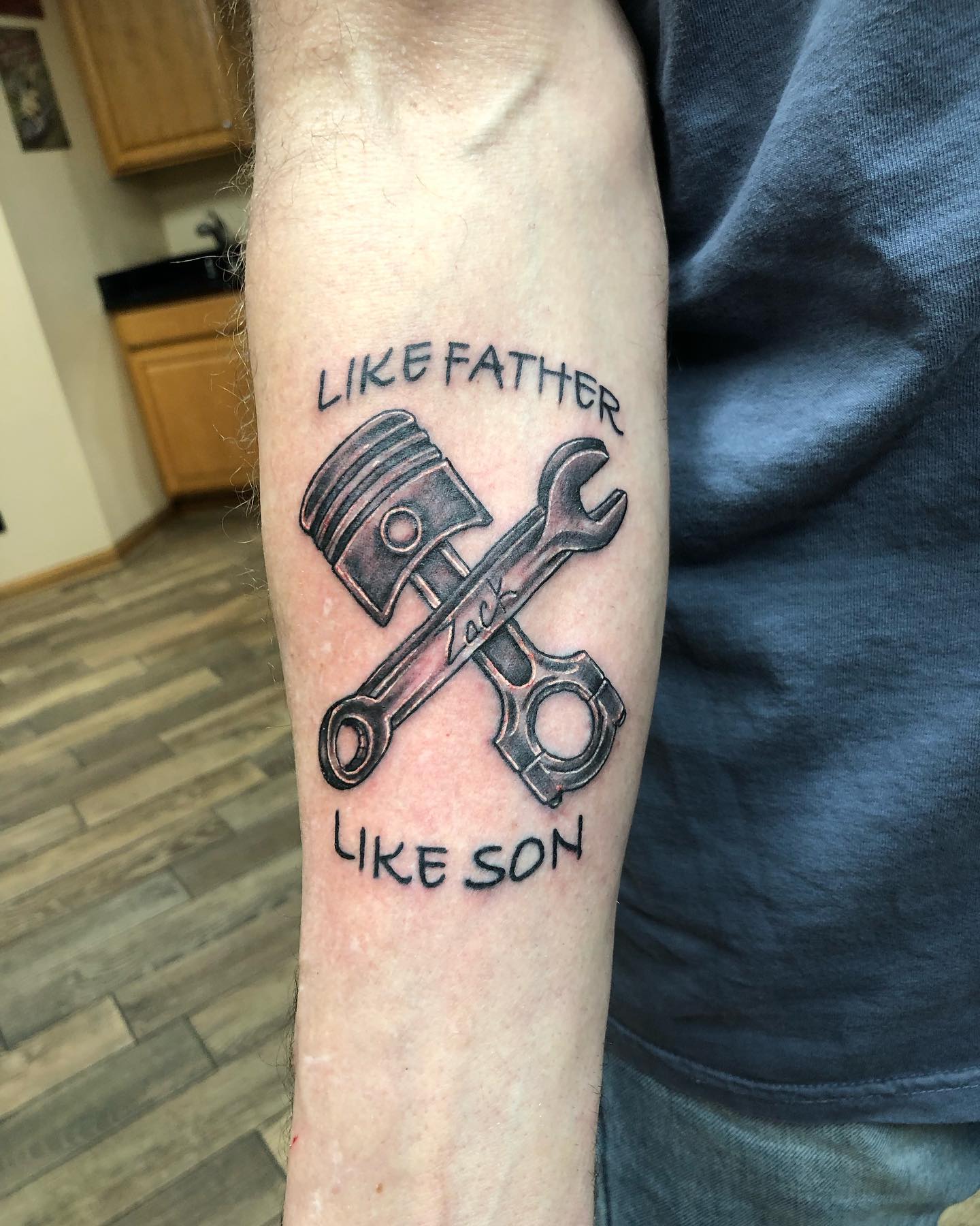 Like Father Like Son Tattoo father and son tattoos tattoo
