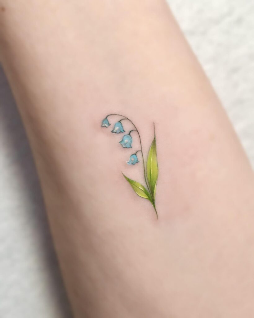 Lily of the Valley Tattoo minimal tiny flower tattoo ideas tattoo