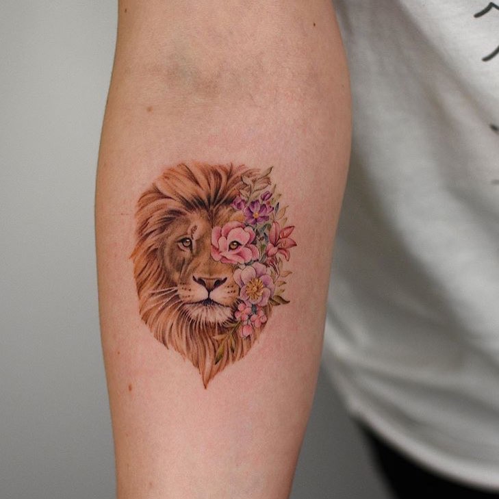 Ah Shin Dagger with Green Leaves Tattoo earthy tattoo ideas tattoo