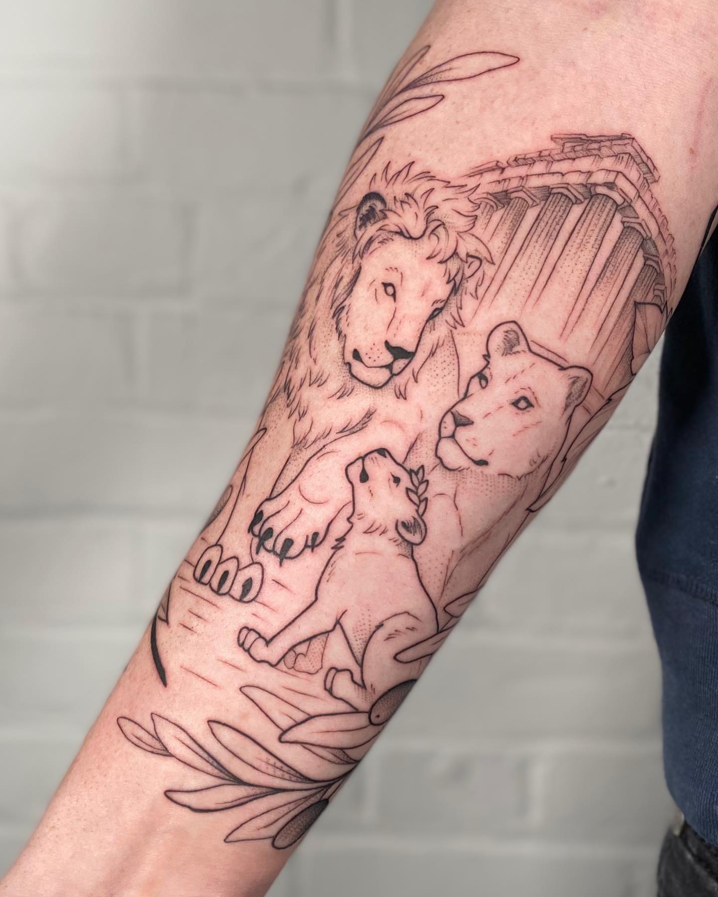 Lion Family Heritage Tattoo lion family tattoos tattoo