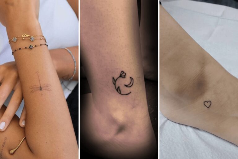 Aesthetic little tattoo ideas for women and delicate ink ideas collage