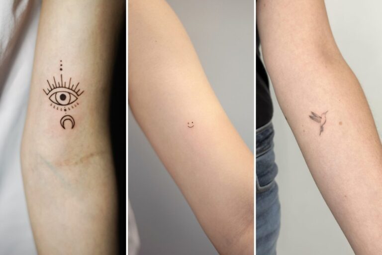 Aesthetic little tattoos for women with meaning and delicate ink ideas collage