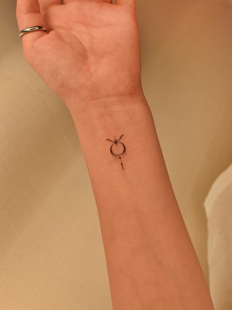 Little Taurus Zodiac Symbol Tattoo little tattoos for women with meaning tattoo