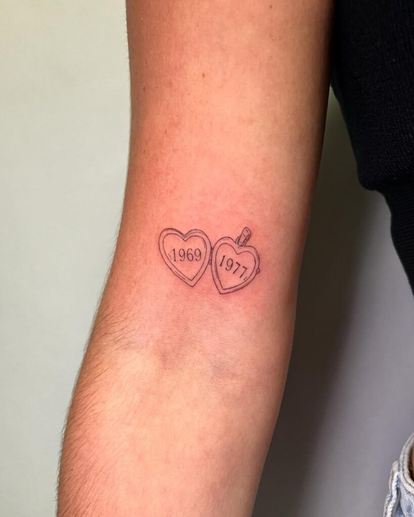 Memorial Rose with Birth Year date tattoos tattoo