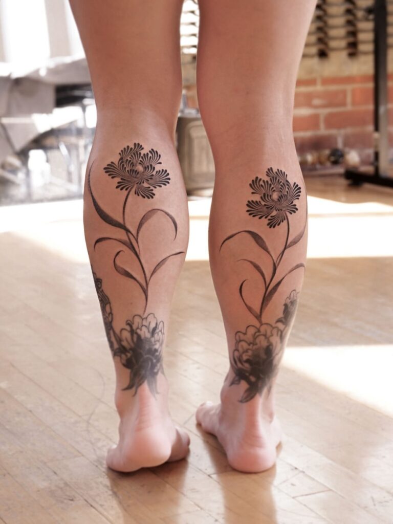 Lower Leg Calf Illustrative Panel tattoo