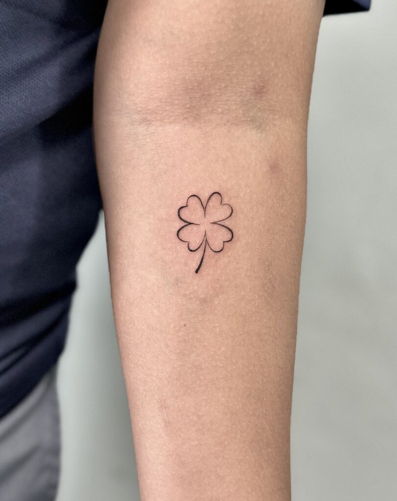 Lucky Four-Leaf Clover meaningful tattoos to check out tattoo