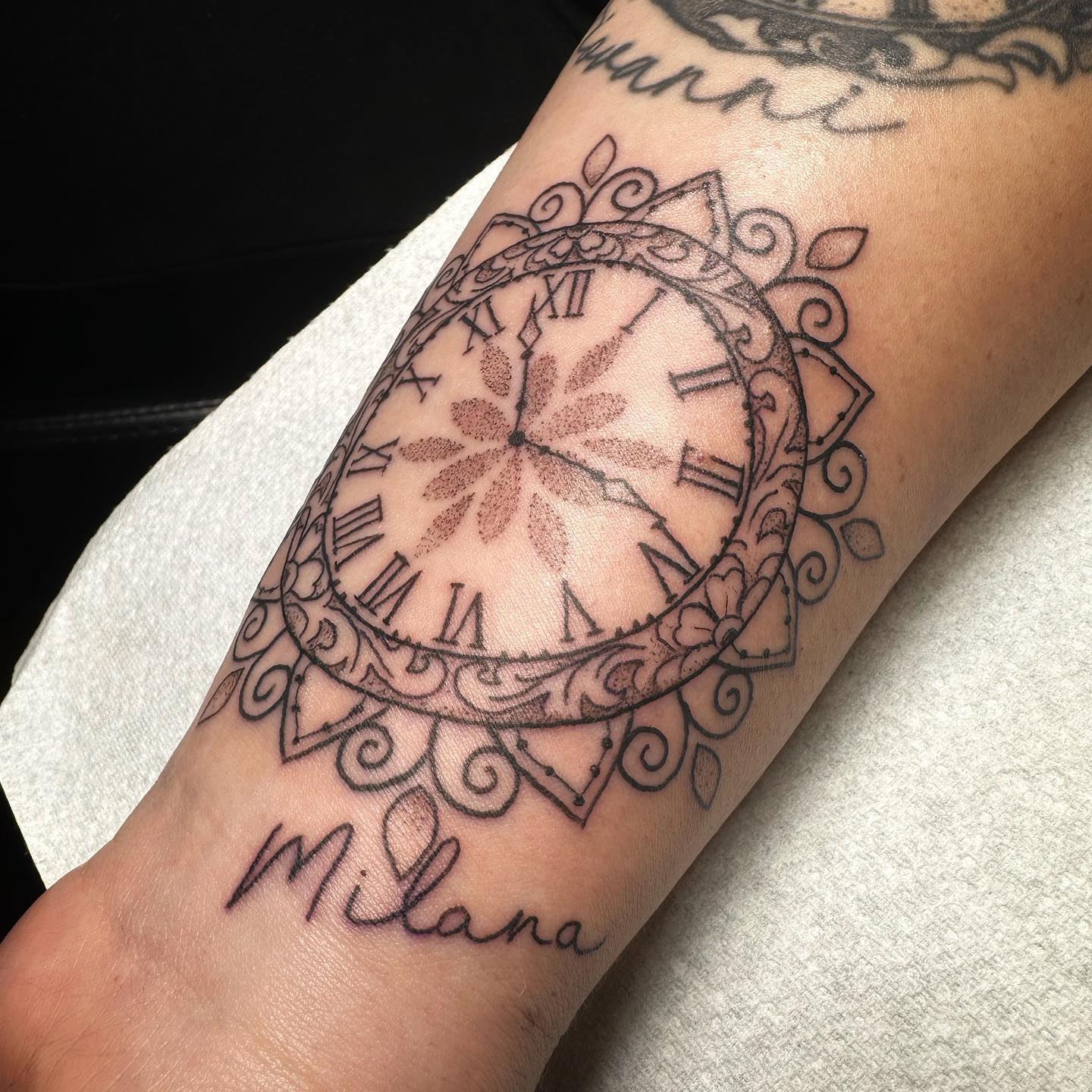 Birth Clock Tattoo With Teddy Bears birth clock tattoos tattoo
