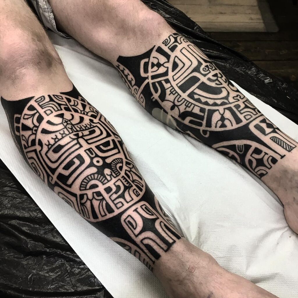 Filipino Tribal Back Tattoo