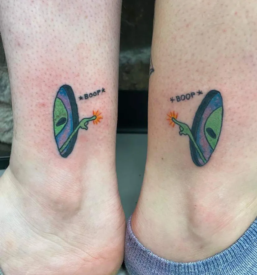 Matching Alien Boop Tattoo matching tattoos for best friends tattoo
