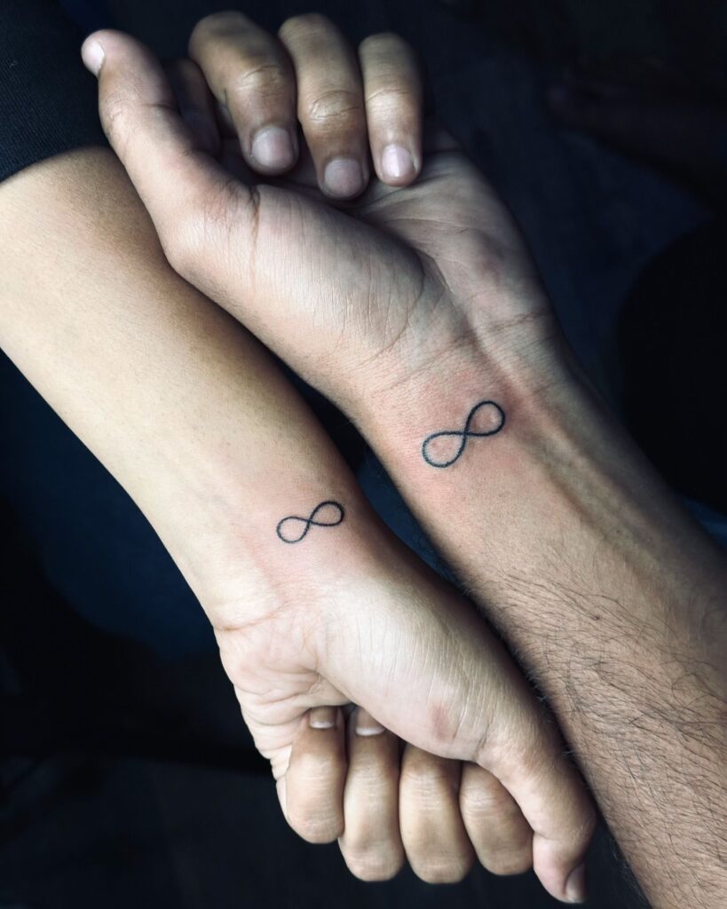 Matching Infinity Symbol Tattoos