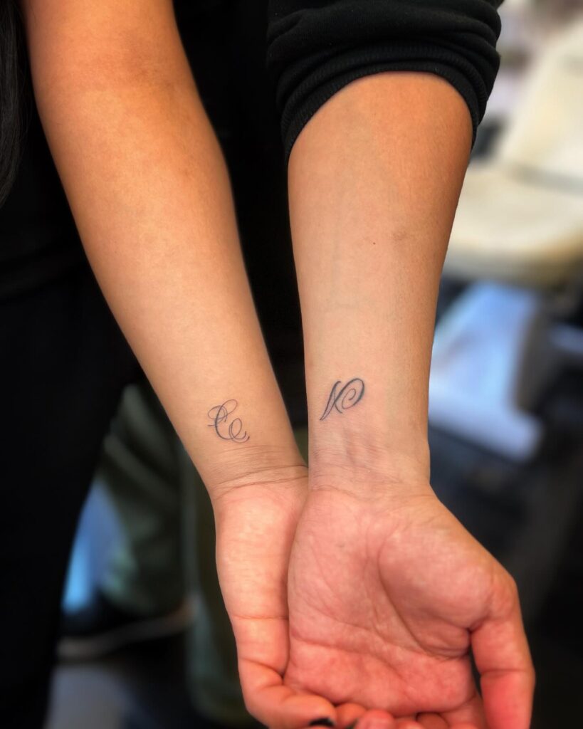 Matching Initials Tattoos