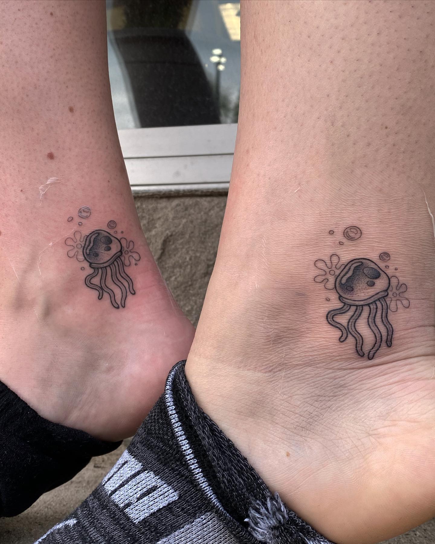 Matching Jellyfish Tattoo matching tattoos for best friends tattoo