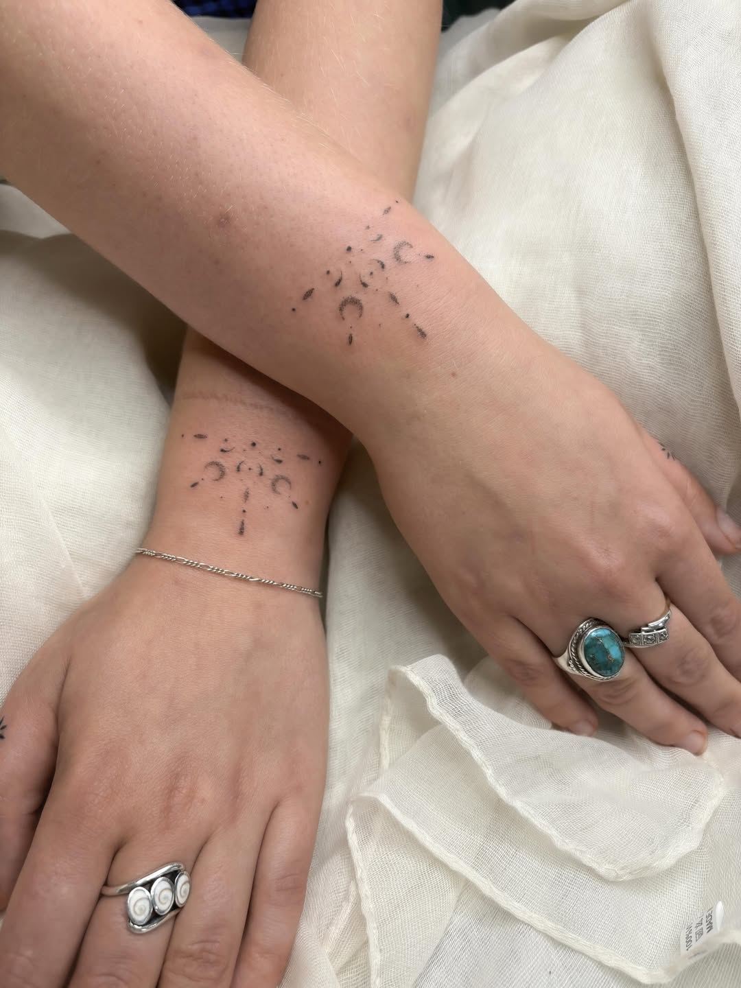 Matching Moon Phases Tattoo matching tattoos for best friends tattoo