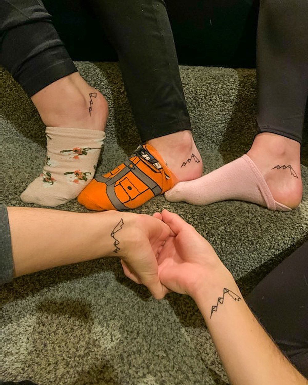 Matching Tribal Arrow Cousin Tattoo