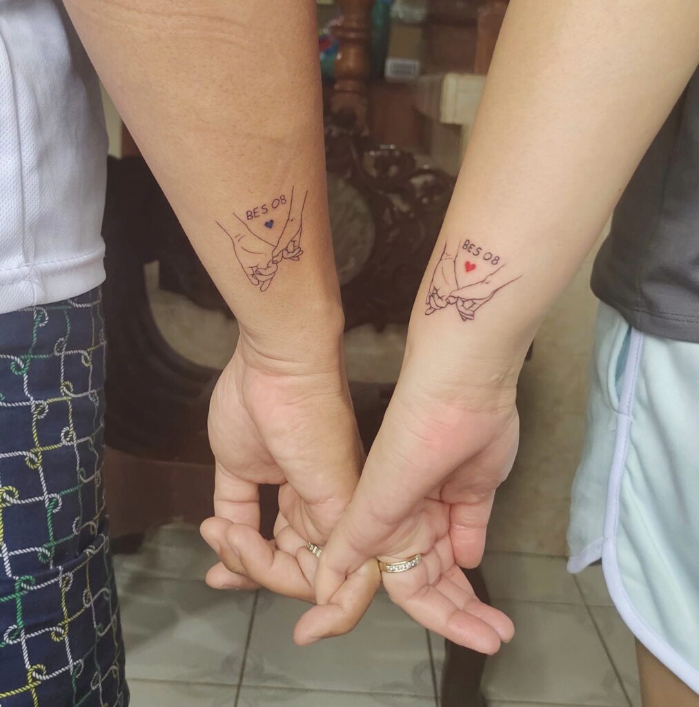 Matching Pinky Promise Tattoos