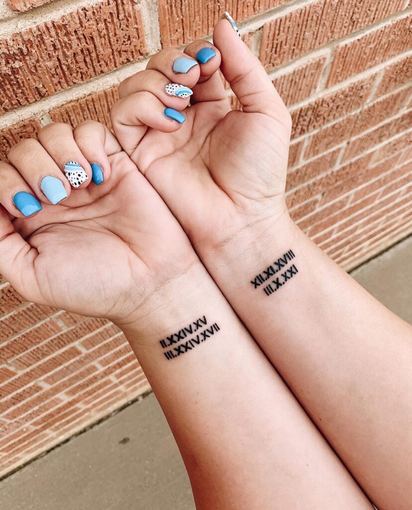 Angel Wings Memorial Tattoo with Halo and Date date tattoos tattoo