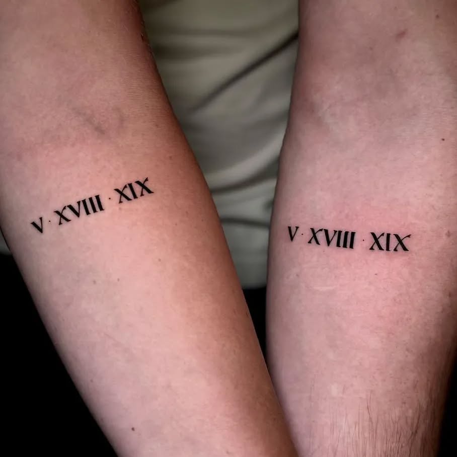 Personalized Roman Numerals Tattoo roman numerals tattoos tattoo