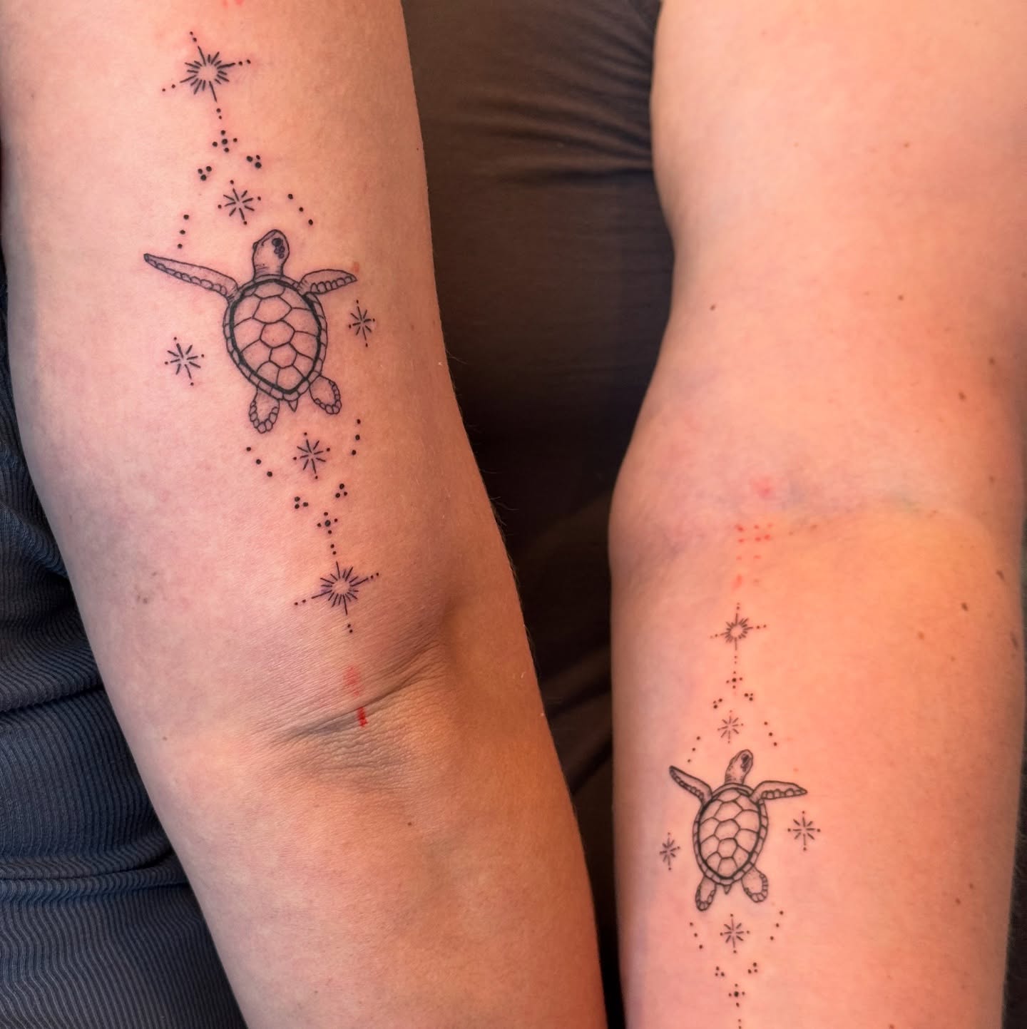 Matching Sea Turtle Bestie Tattoo bestie tattoo ideas tattoo