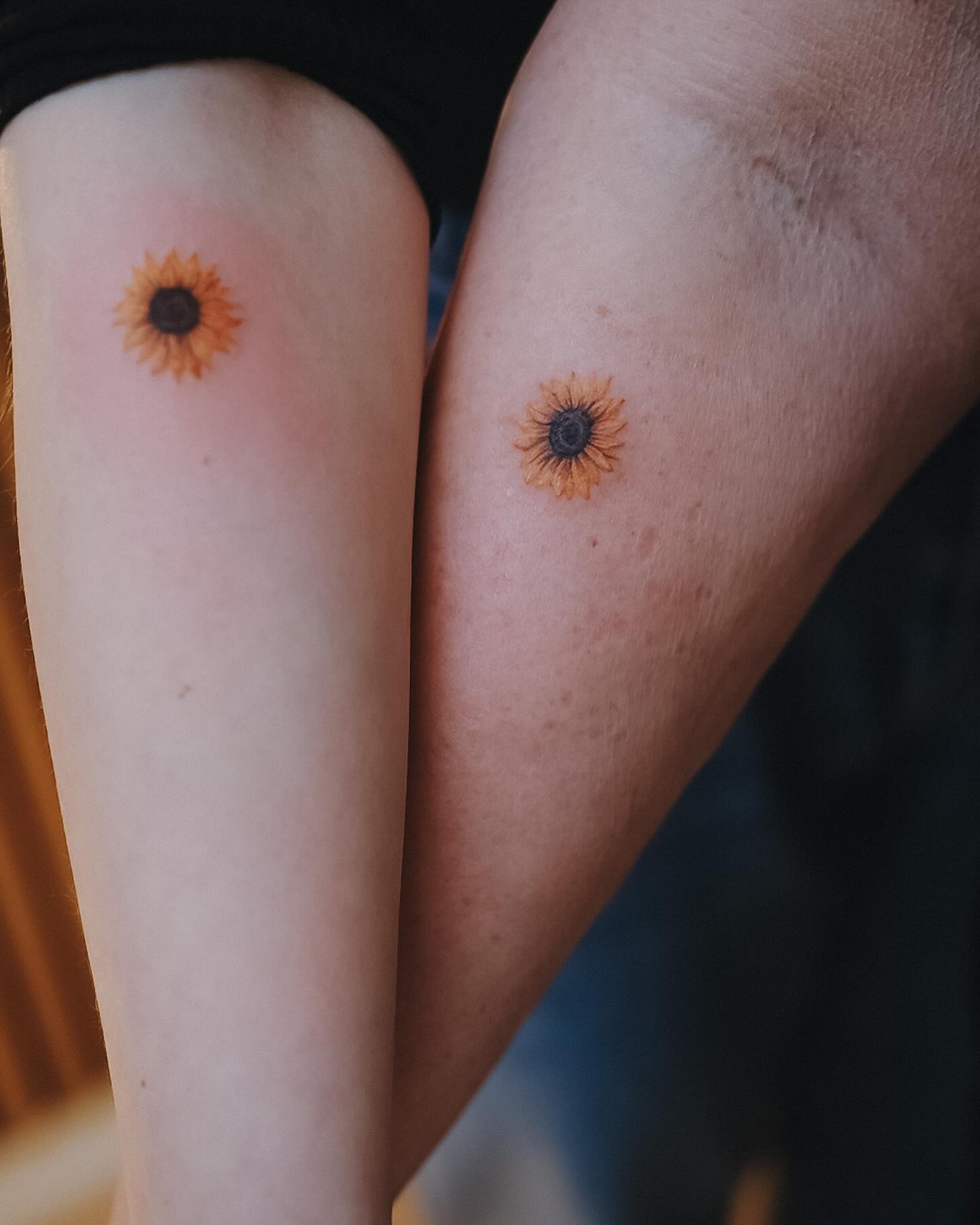 Matching Small Sunflower Tattoo small sunflower tattoos ideas tattoo