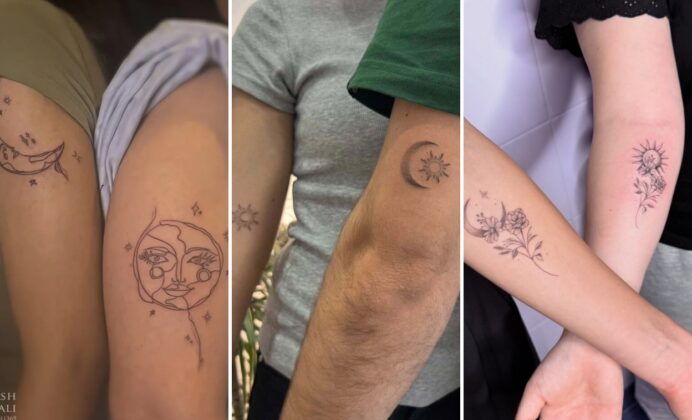 20+ Cute Matching Sun and Moon Tattoo Ideas for Couples