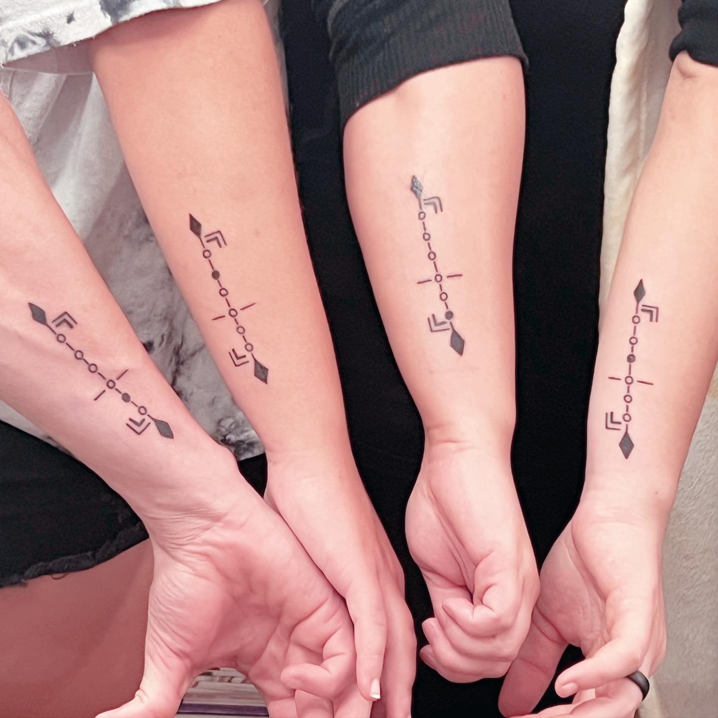 Matching Mountain Range Cousin Tattoo