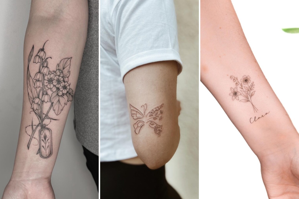Aesthetic may birth flower tattoos and delicate ink ideas collage