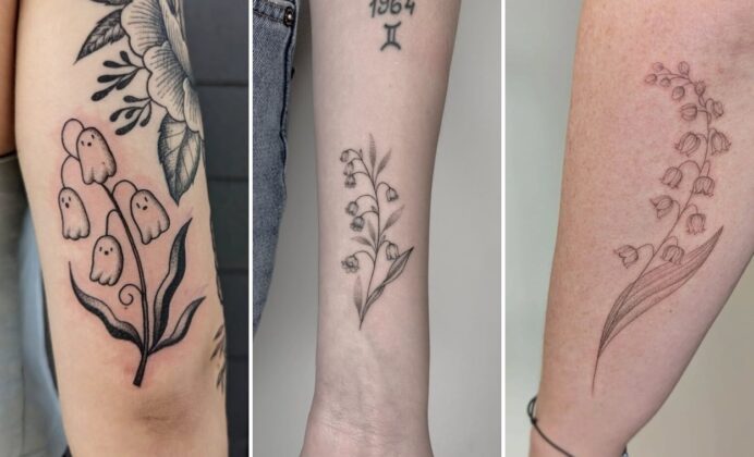 25+ May Birth Flower Tattoo Ideas Featuring Sweet Lily of the Valley
