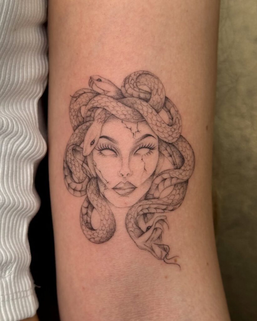 Hercules And The Nemean Lion Forearm Tattoo