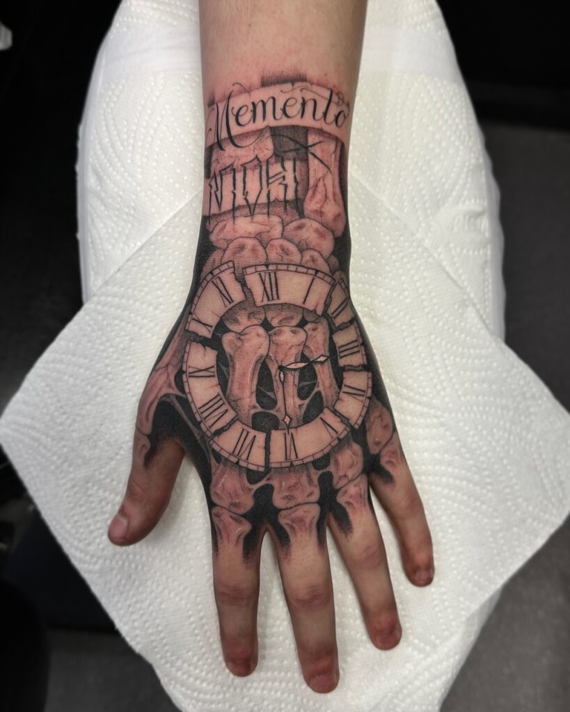 Memento Vivere Minimalist Tattoo