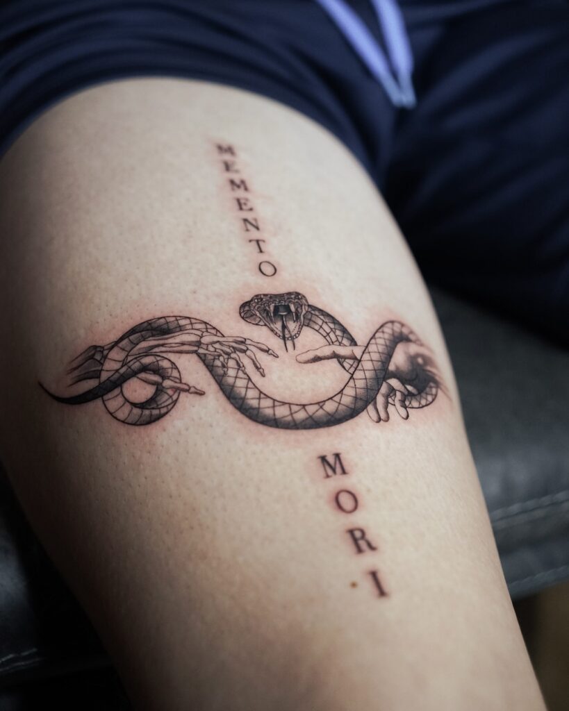 Grim Reaper Memento Mori Tattoo