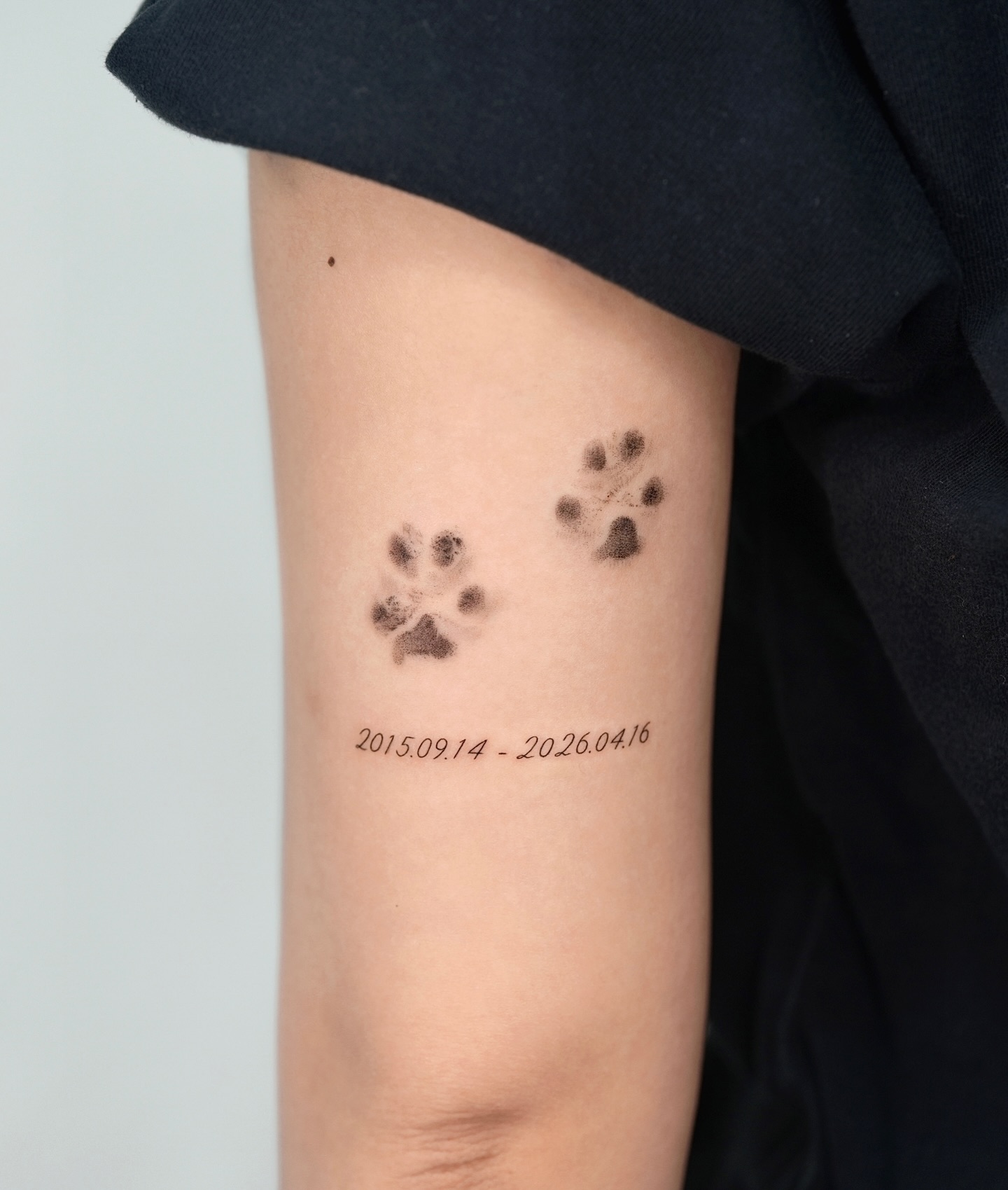 Memorial Dog Paw Print Tattoo dog paw tattoos tattoo
