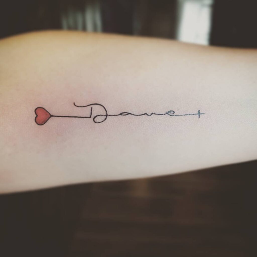 Memorial Name Tattoo