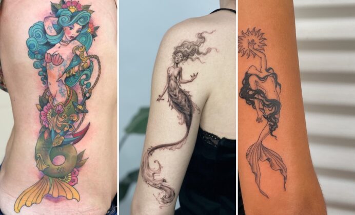 15+ Aesthetic Mermaid Tattoo Ideas Showcasing Mermaid Artistry