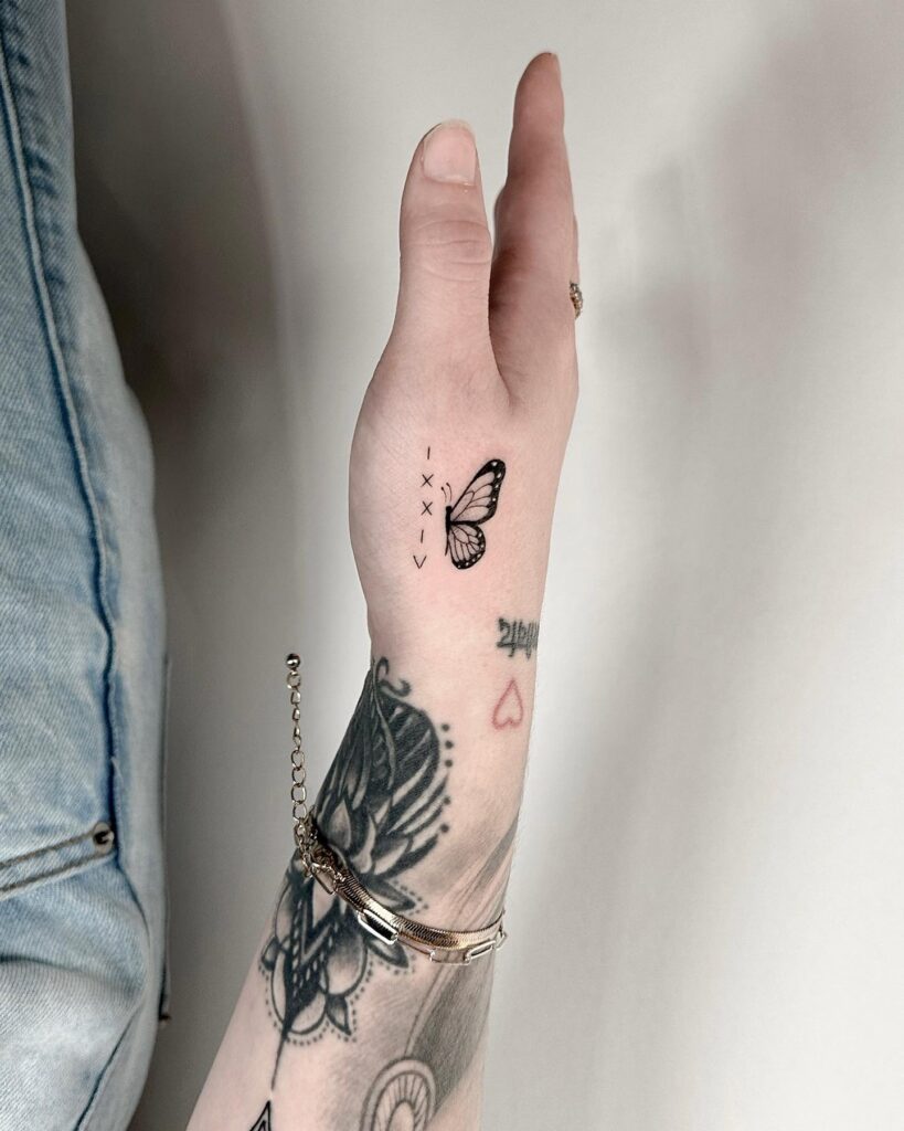Minimalist Roman Numerals Collarbone Tattoo roman numerals tattoos tattoo