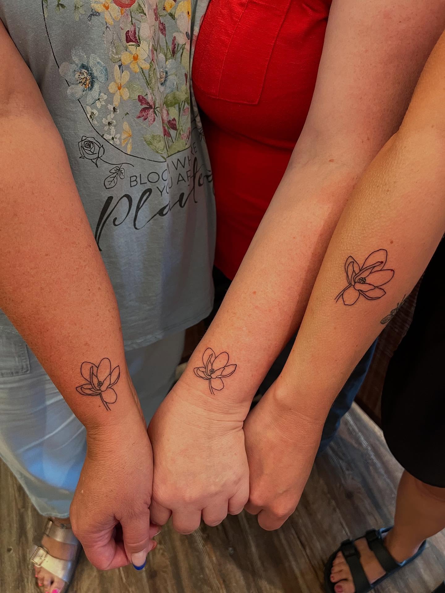 Stick Figure Cousins Tattoo